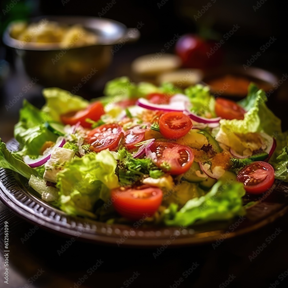 vegetable salad with chicken vegetable salad with chicken