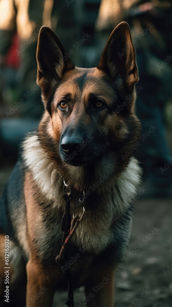 german shepherd dog on grass german shepherd dog on grass