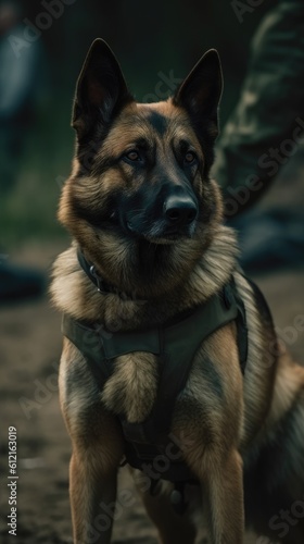 german shepherd dog with ball