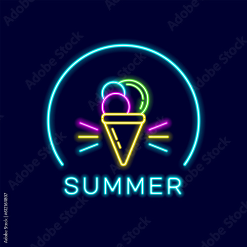 Summer neon sign 