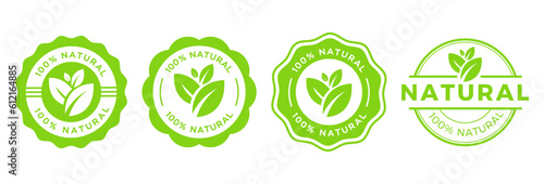 Set of eco friendly icons. Ecologic food stamps. Organic natural food labels.