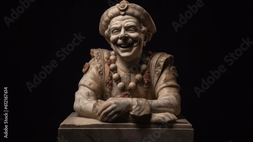 greek statue of a clown