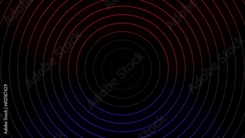 Abstract neon blue and red visual line loop background. Flow of light. Modern visual effect video backdrop for digital, technology.4k