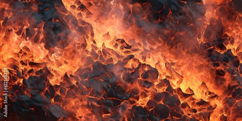close up of fire