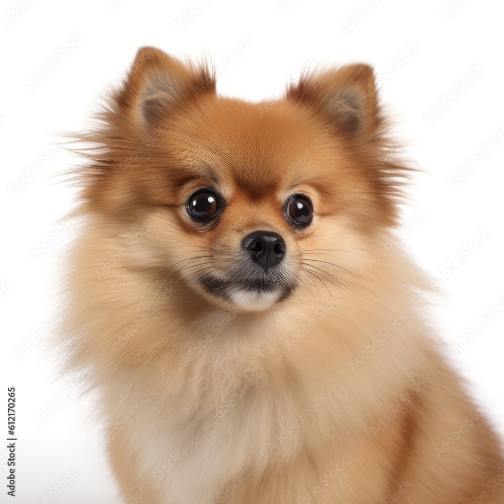 pomeranian puppy isolated on white pomeranian puppy isolated on white