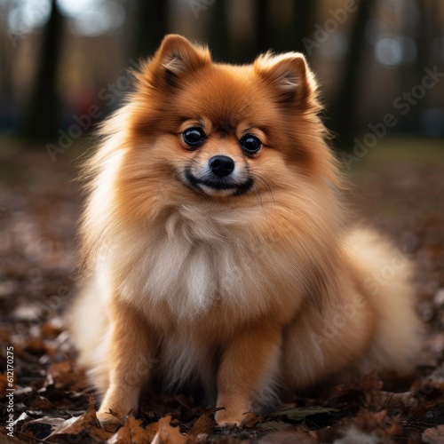 pomeranian dog portrait