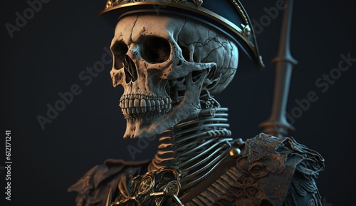 skeleton skull and crossbones