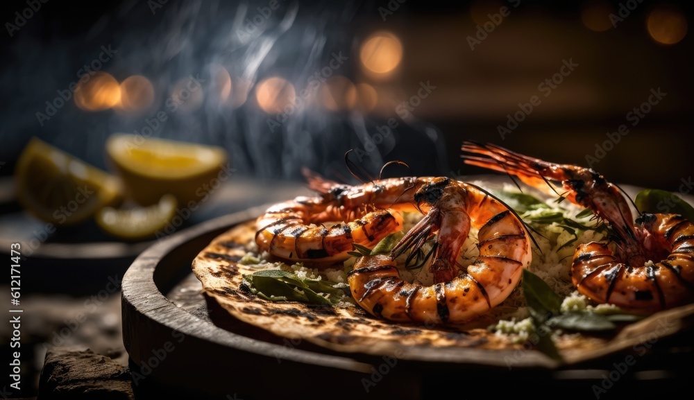 grilled shrimps with lemon and garlic grilled chicken with vegetables grilled shrimps with lemon and garlic grilled chicken with vegetables