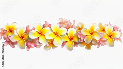 hawaii garland of frangipani flowers