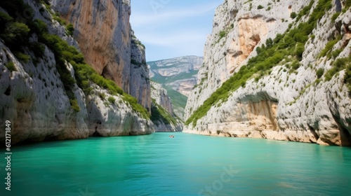 river in the mountains verdon gorge france