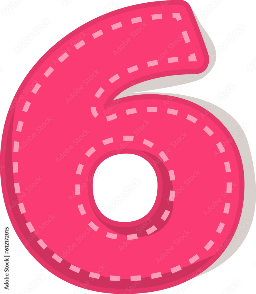 Colorful number with flat design graphic svg Colorful number with flat design graphic svg