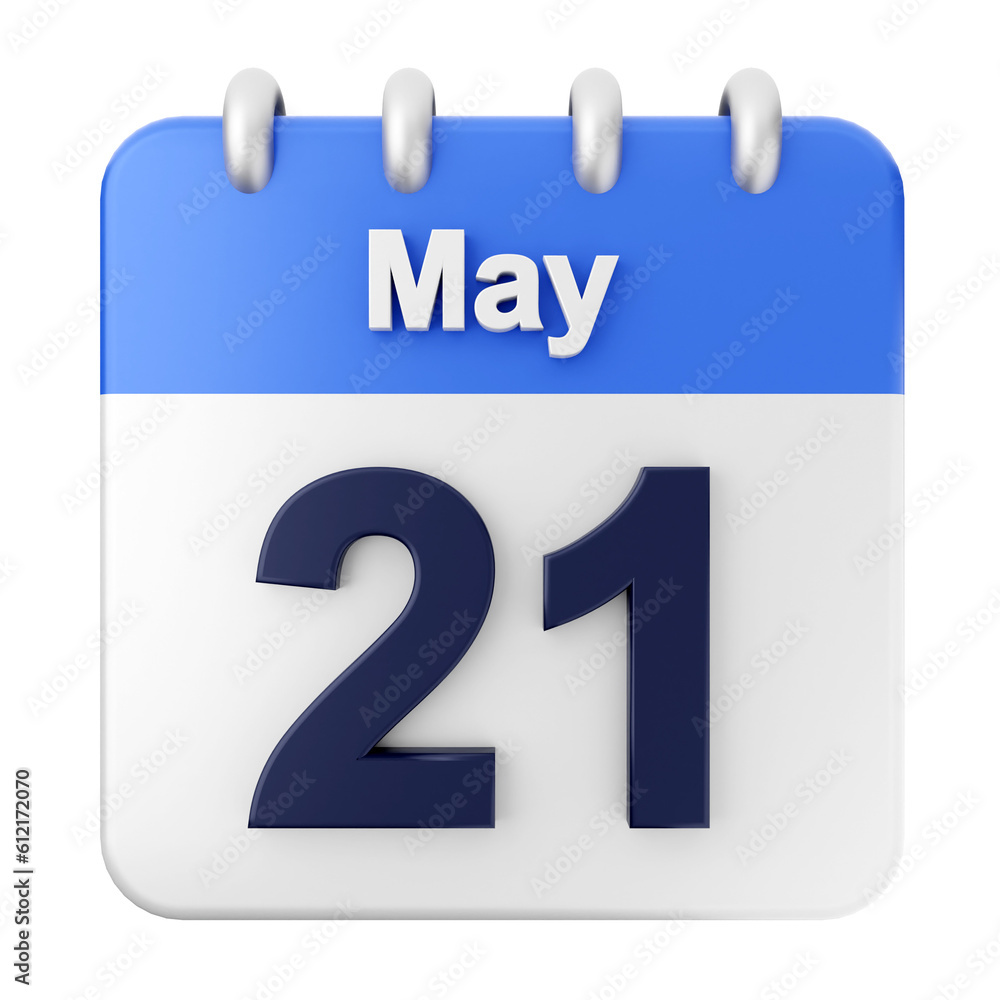 3d calendar icon illustration render