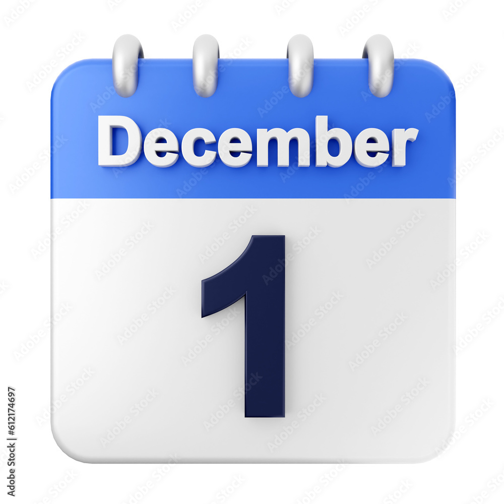 3d calendar december icon illustration render 3d calendar december icon illustration render