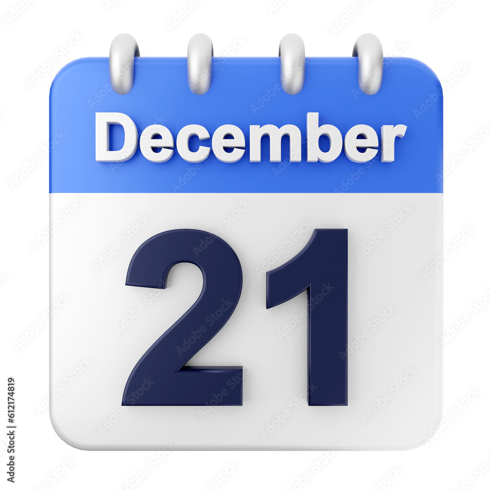 3d calendar december icon illustration render 3d calendar december icon illustration render