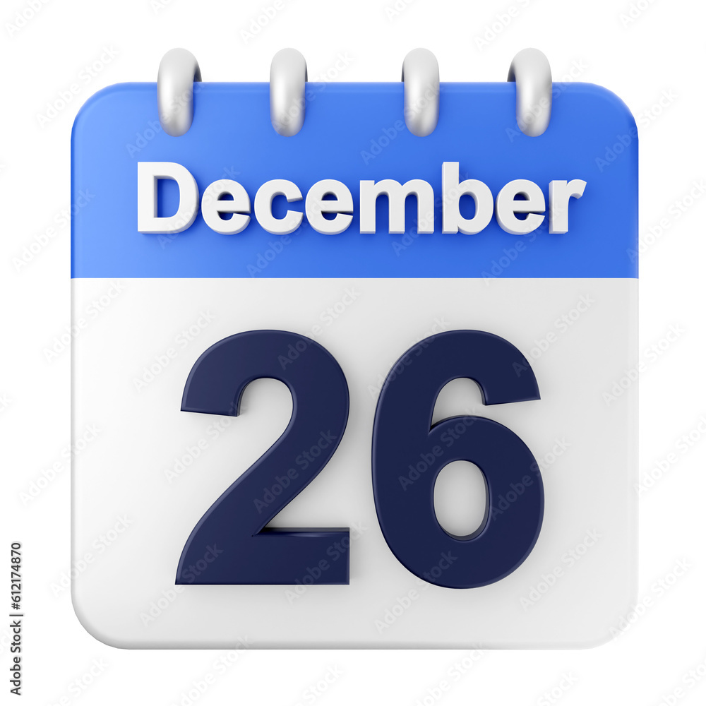 3d calendar december icon illustration render 3d calendar december icon illustration render