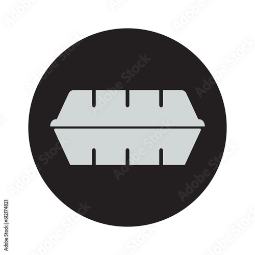 Styrofoam lunch box icon