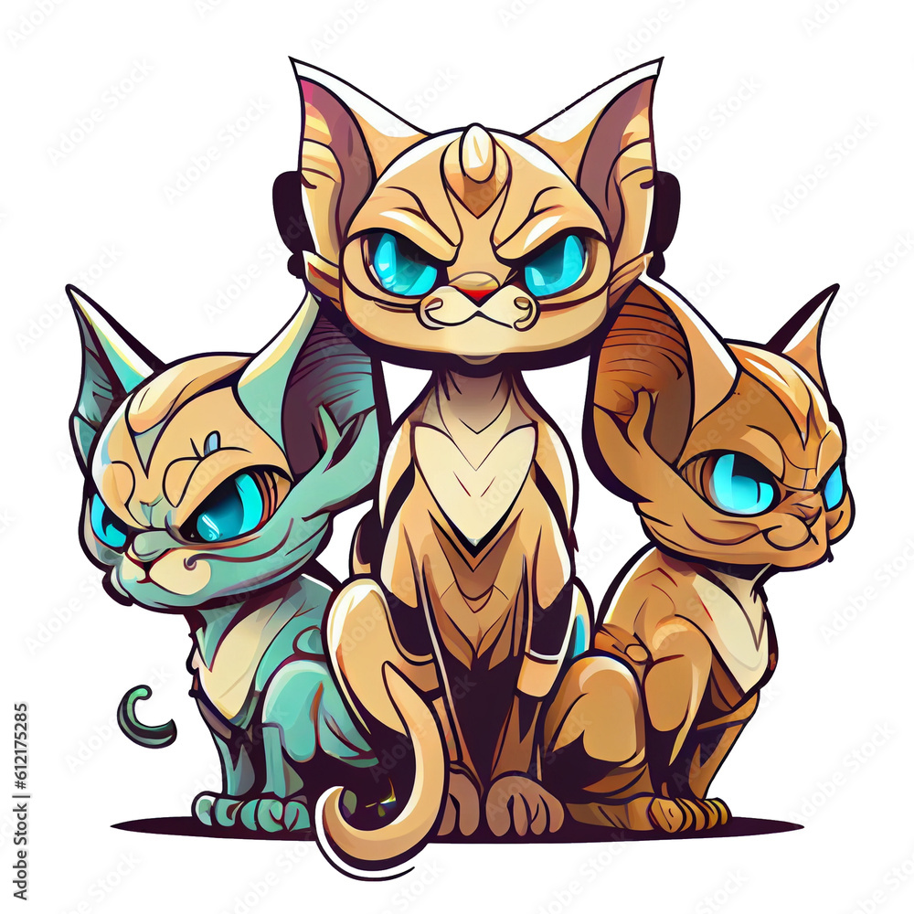 Fototapeta premium Baphocats 7