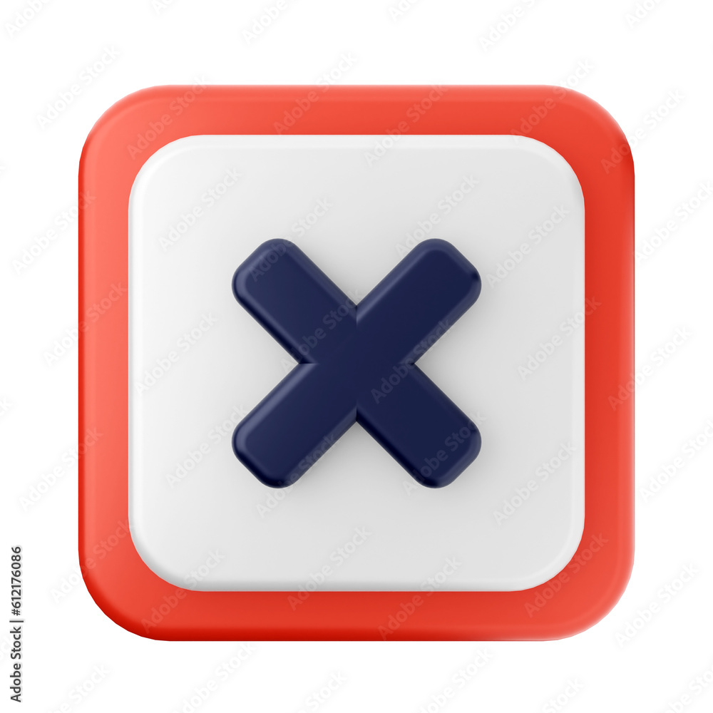 Obraz premium 3d caution warning danger alert sing icon illustration render