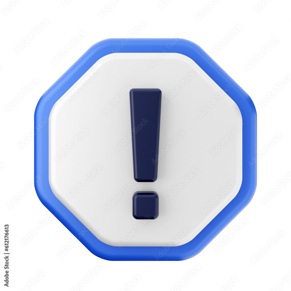 3d caution warning danger alert sing icon illustration render 3d caution warning danger alert sing icon illustration render