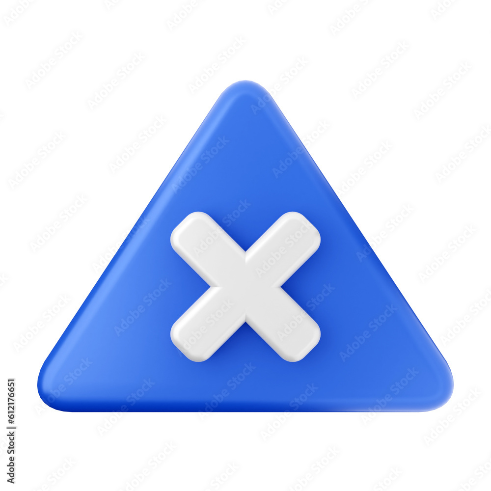 3d caution warning danger alert sing icon illustration render 3d caution warning danger alert sing icon illustration render