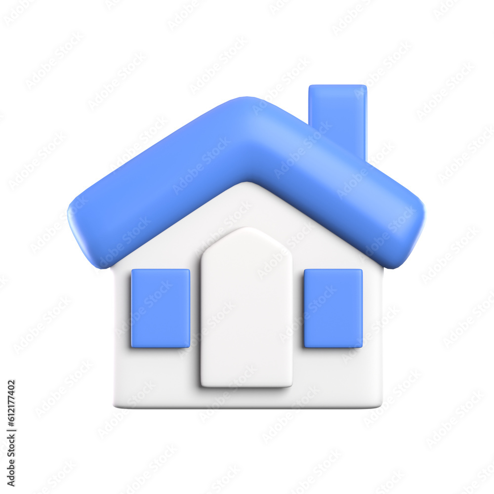 3d rendering - Home Main screen application icon 3d rendering - Home Main screen application icon