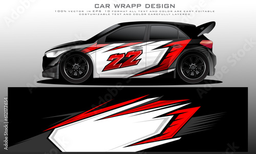 car livery graphic vector. abstract grunge background design for vehicle vinyl wrap and car branding
