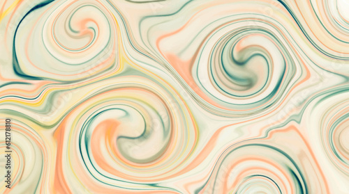 Abstract liquid marble background templates with colorful swirl texture.