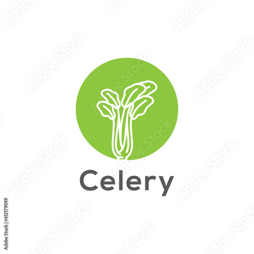 celery logo design vector template,