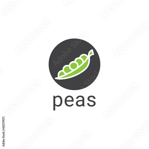 peas logo design vector template,