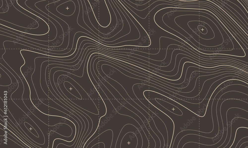Vector Topography map lines geography texture Stock Vector | Adobe Stock