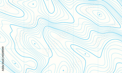 Vector Topography map lines geography texture