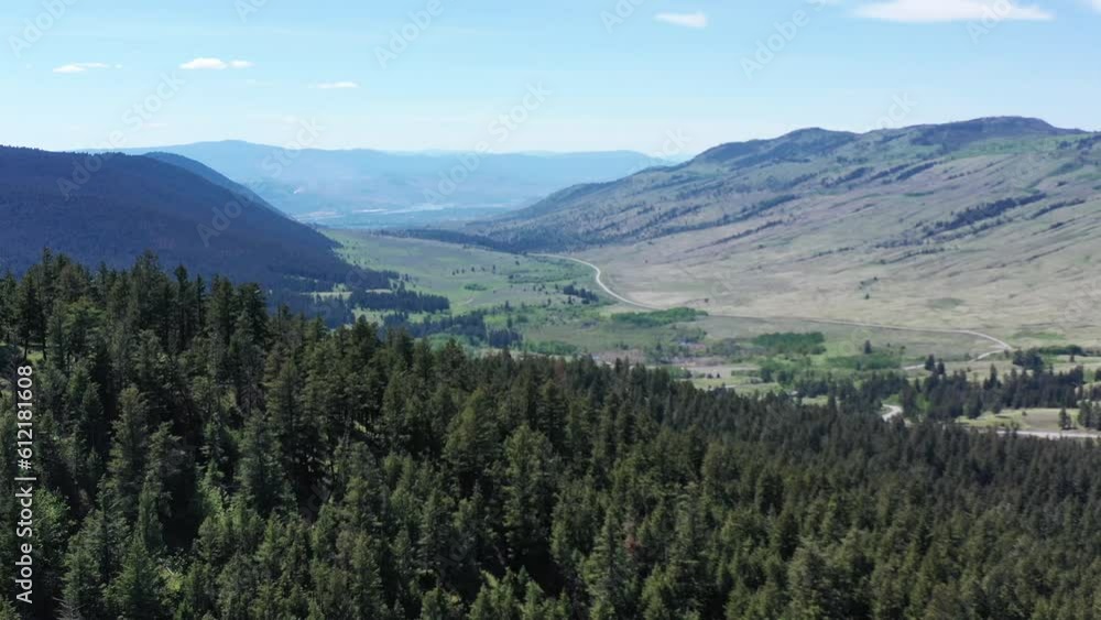 Sunshine and Scenic Peaks: Unveiling the Charms of Harper Mountain near Kamloops, Embraced by Forest-Covered Mountains Sunshine and Scenic Peaks: Unveiling the Charms of Harper Mountain near Kamloops, Embraced by Forest-Covered Mountains