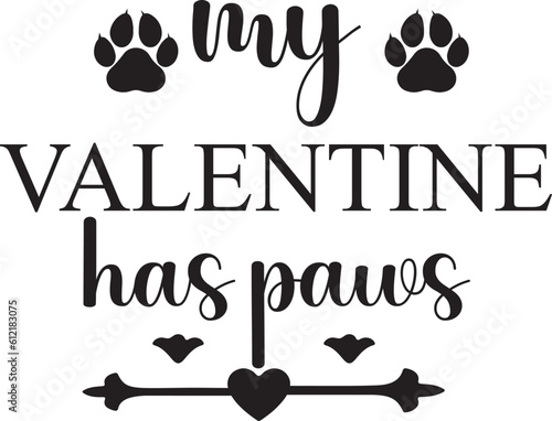 my valentine has paws