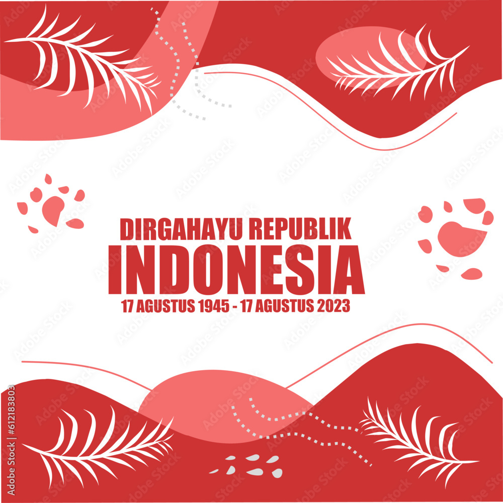 Happy Indonesia Independence Day Celebration Vector Template Design Illustration