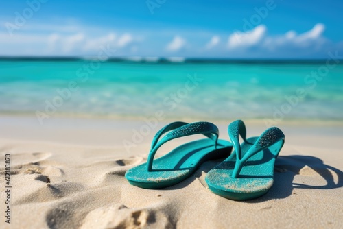 flip-flop sandals summer, with generative ai