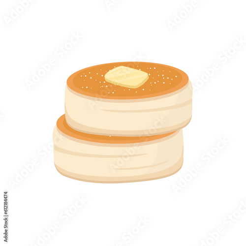 Vector of Japanese souffle pancakes