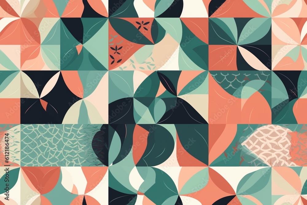 Abstract Geometric Patterns with a Modern and Minimalist Feel Created with Generative AI Abstract Geometric Patterns with a Modern and Minimalist Feel Created with Generative AI