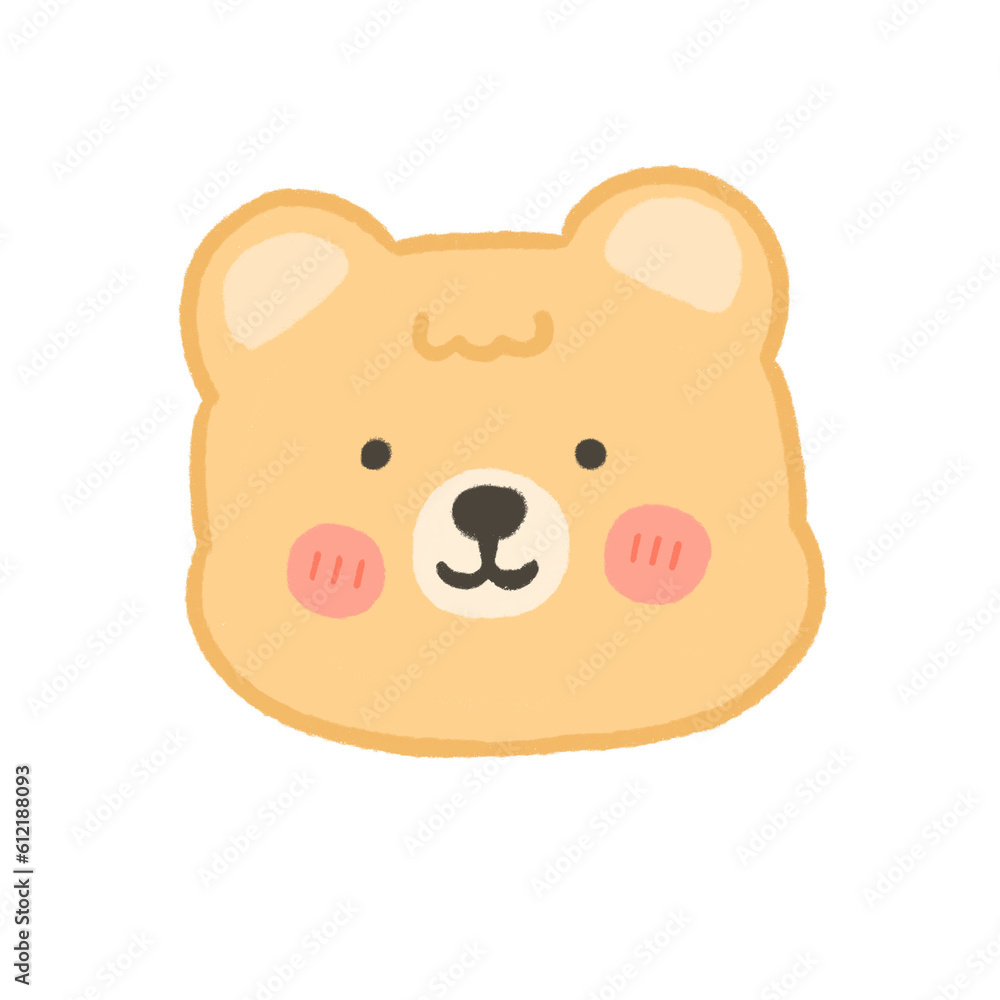 animal cartoon bear kawaii style animal cartoon bear kawaii style