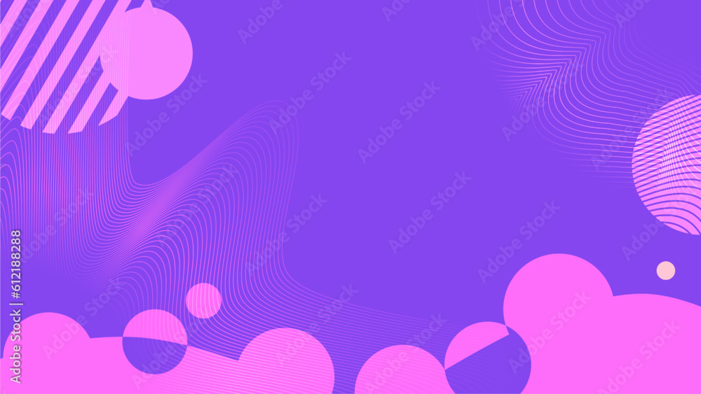 Purple Bubble Clouds Abstract background with Line Wave Purple Bubble Clouds Abstract background with Line Wave