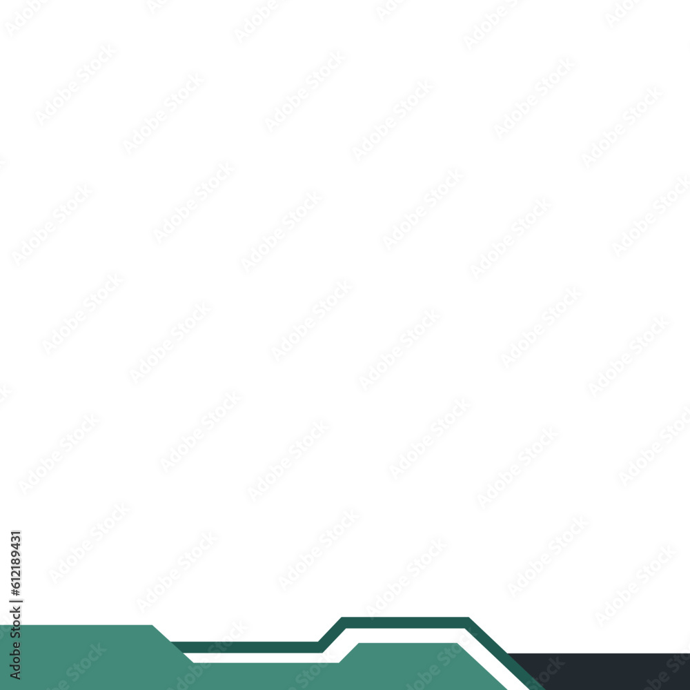 Fototapeta premium Futuristic Border Shape