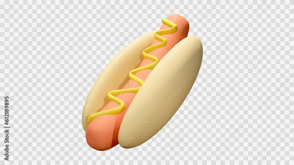 realistic sausage dog with mustard and mustard , isolated on transparent background , illustration Vector EPS 10 realistic sausage dog with mustard and mustard , isolated on transparent background , illustration Vector EPS 10