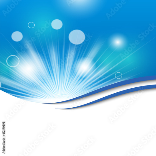 Abstract background. Radial line vector on blue background. sunburst background