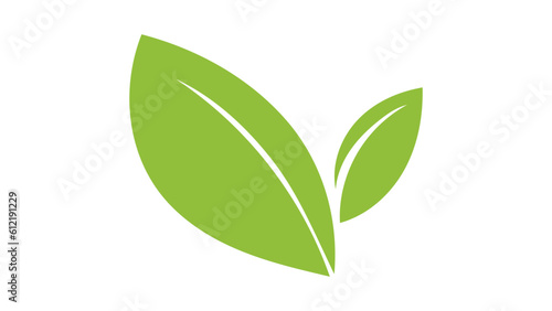 Eco green color leaf vector logo flat ico , isolated on white background , illustration Vector EPS 10 © NARANAT STUDIO