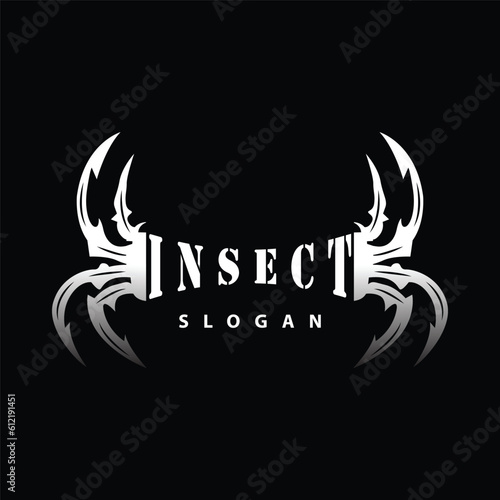 Spider Logo, Insect Animal Vector, Premium Vintage Design, Icon Template Symbol