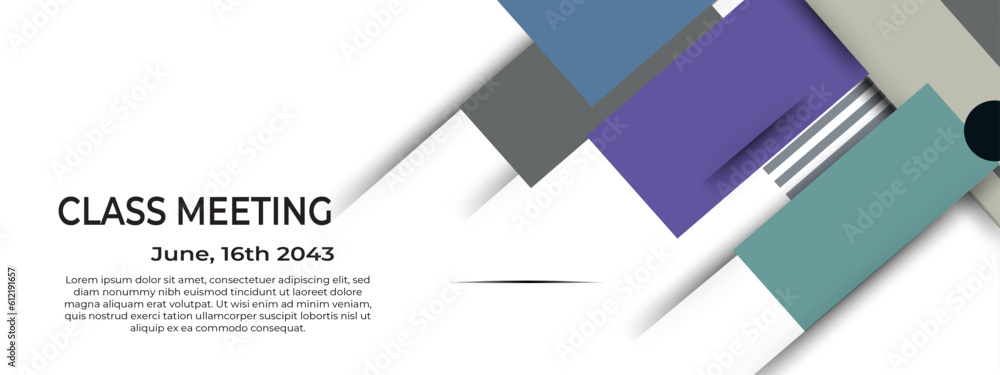 Modern geometrical abstract banner background business or technology presentation Modern geometrical abstract banner background business or technology presentation