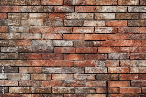 Weathered Brick Texture Background Wallpaper Design