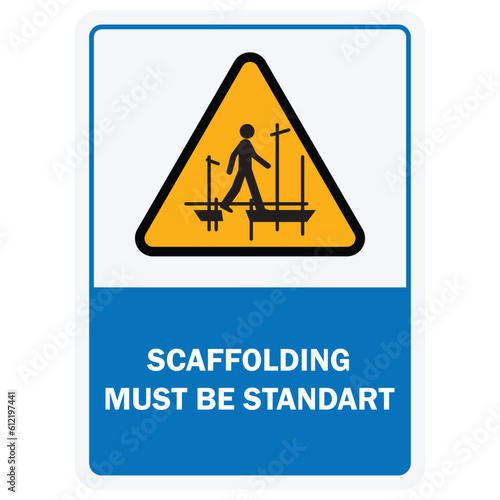 scaffolding sign