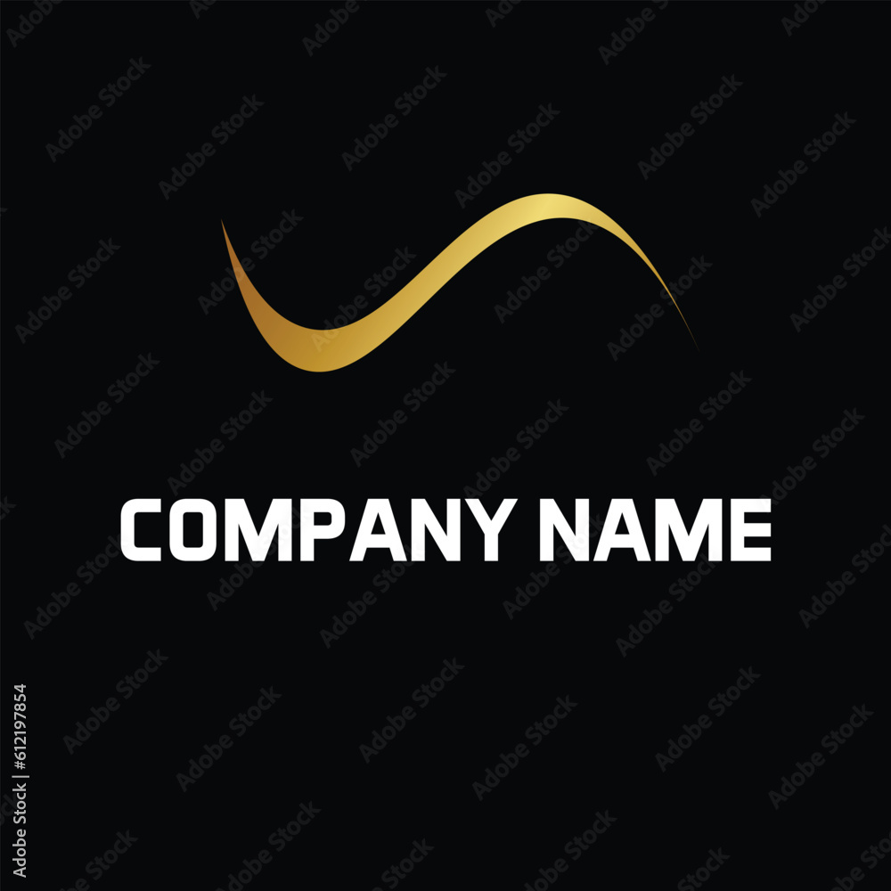 Creative vector logo design template. Golden symbol Creative vector logo design template. Golden symbol