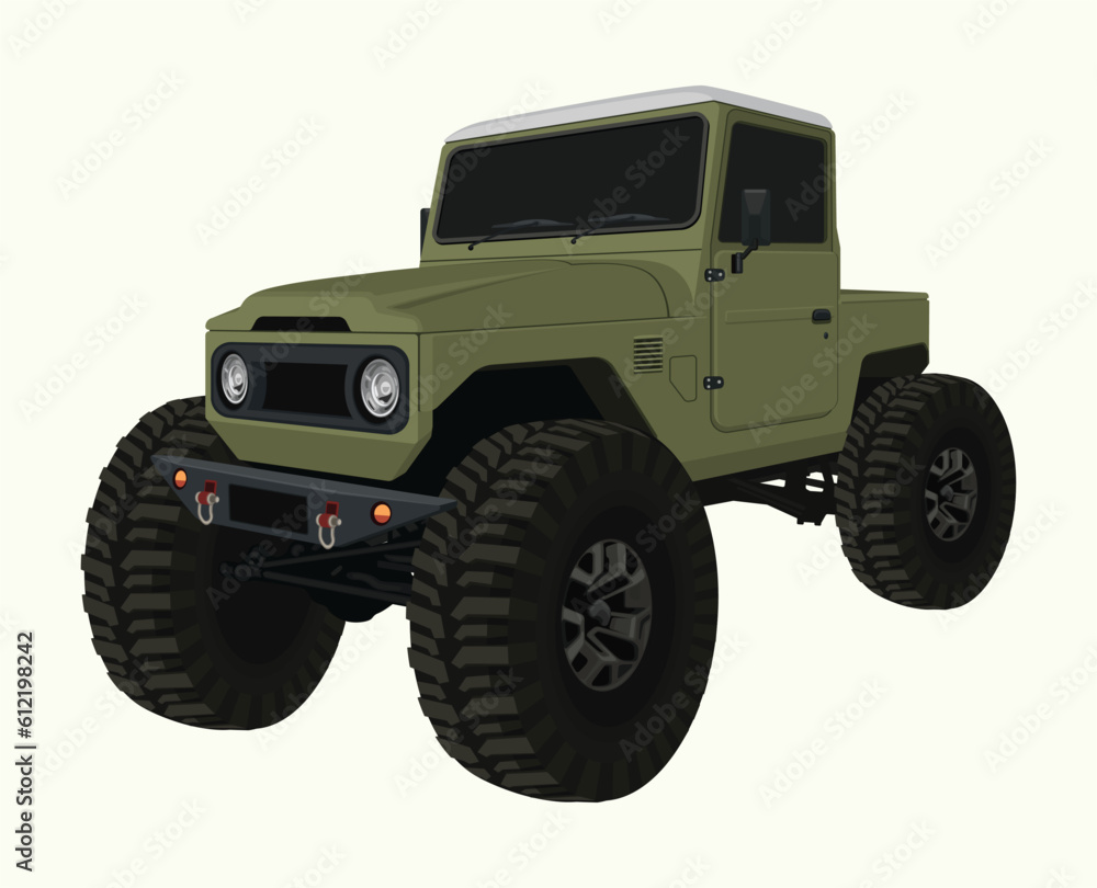 Offroad Car 4x4 Automotive Vehicle Vector Illustration Offroad Car 4x4 Automotive Vehicle Vector Illustration