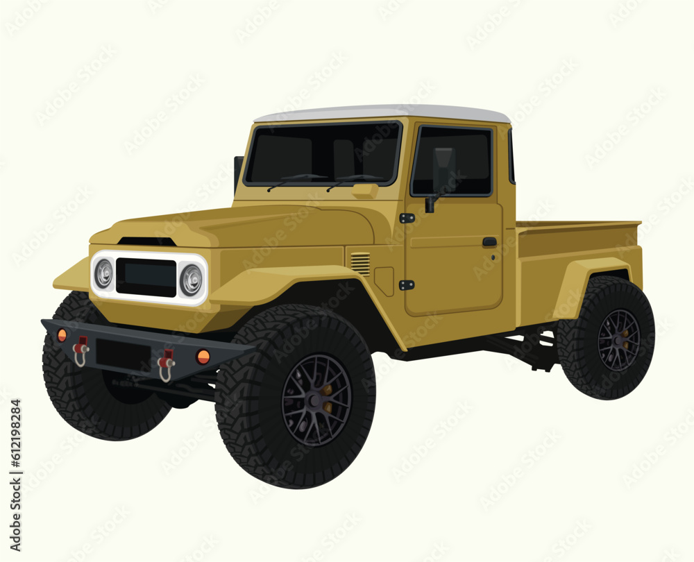 Offroad Car 4x4 Automotive Vehicle Vector Illustration Offroad Car 4x4 Automotive Vehicle Vector Illustration